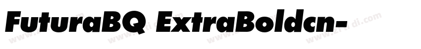 FuturaBQ ExtraBoldcn字体转换